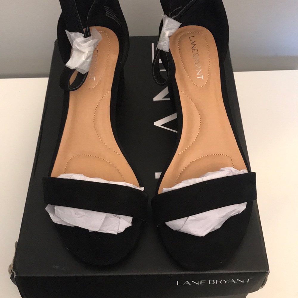 LANE BRYANT “block heel sandal”